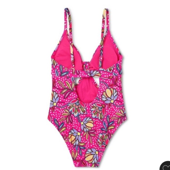 Floral Print Front Cutout One Piece Swimsuit - Tabitha Brown for Target ? - Picture 9 of 16